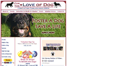 Desktop Screenshot of 4theloveofdog.org